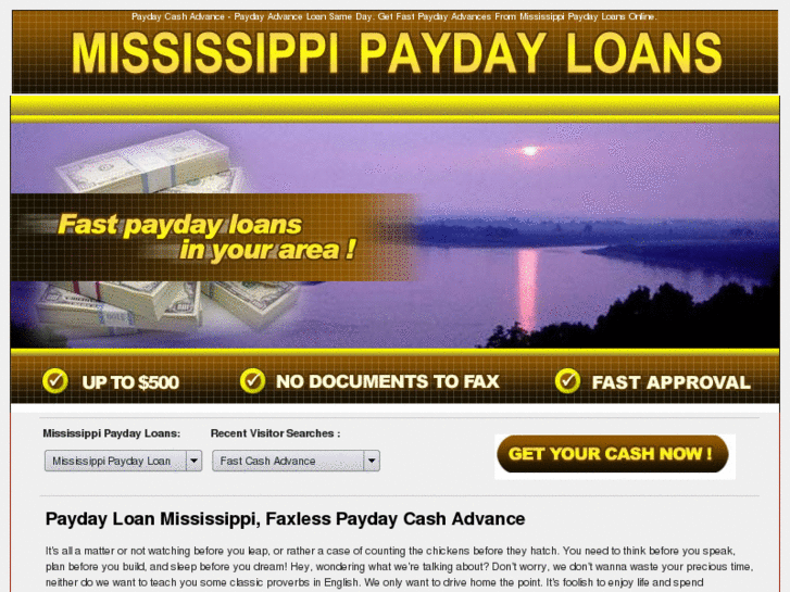 www.mississippipaydayloans.com