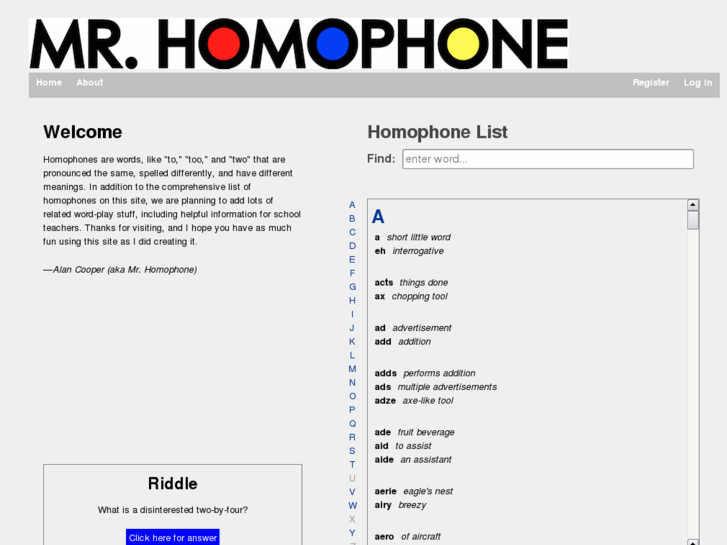 www.mrhomophone.com