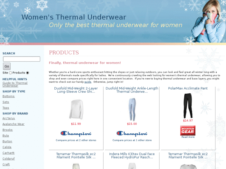 www.womensthermalunderwear.com