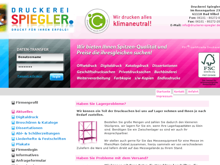 www.druckerei-spiegler.de