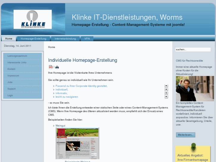 www.klinke.de