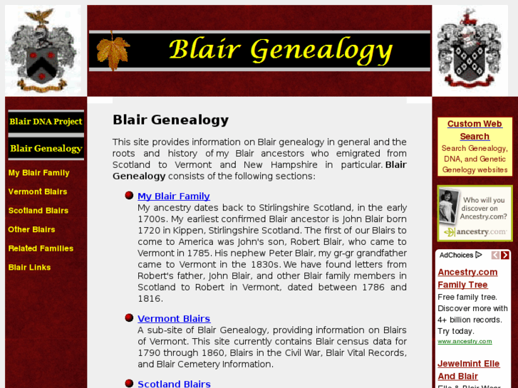 www.blairgenealogy.com