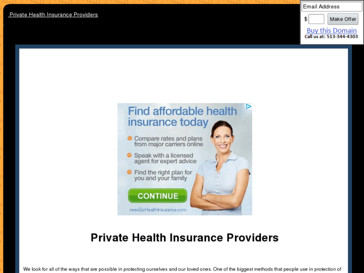 www.privatehealthinsuranceproviders.com