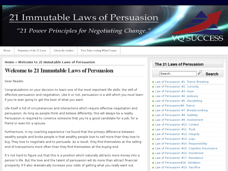 www.21immutablelawsofpersuasion.com