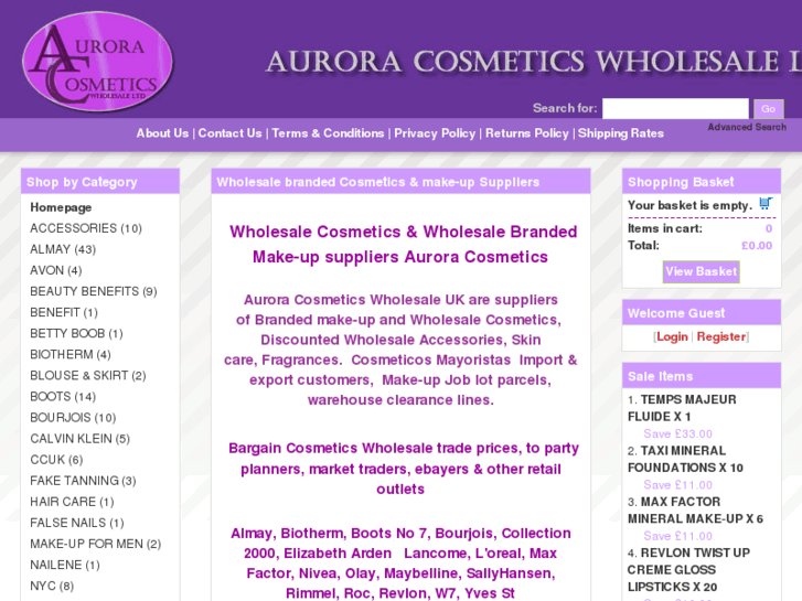 www.auroracosmetics.net