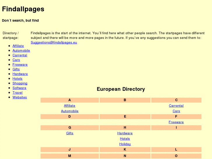 www.findallpages.eu