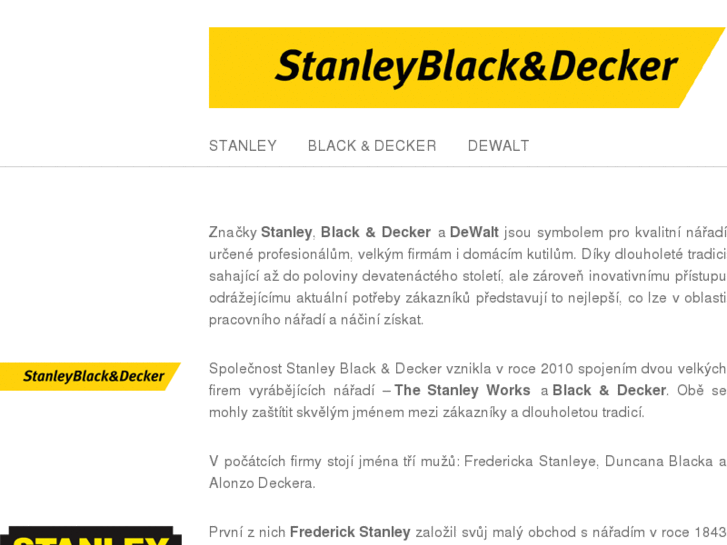 www.stanleyblackanddecker.cz