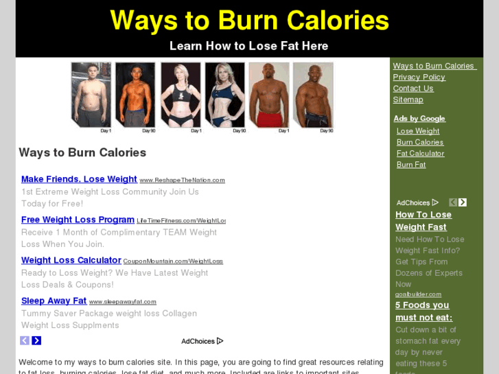 www.waystoburncalories.com