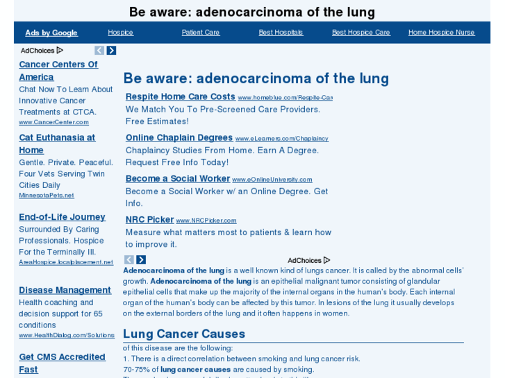 www.lungadenocarcinoma.org