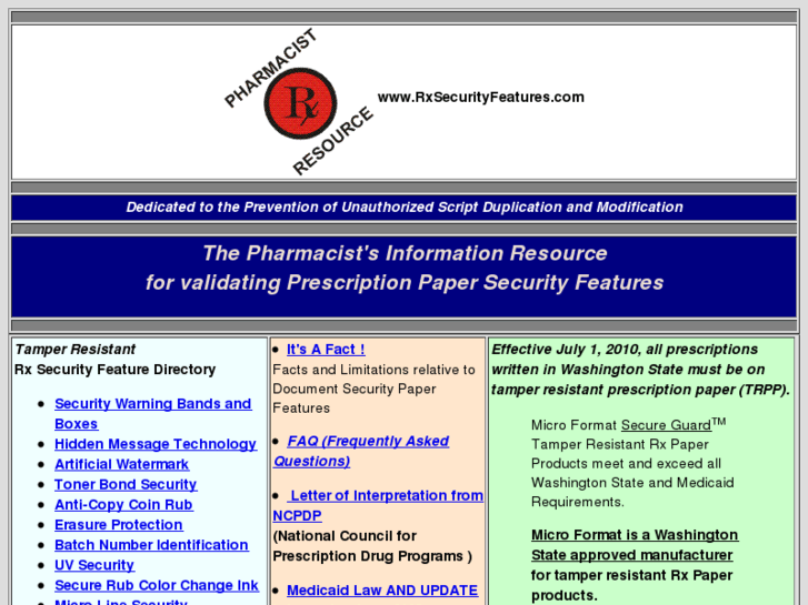 www.prescriptionsecurityfeatures.com