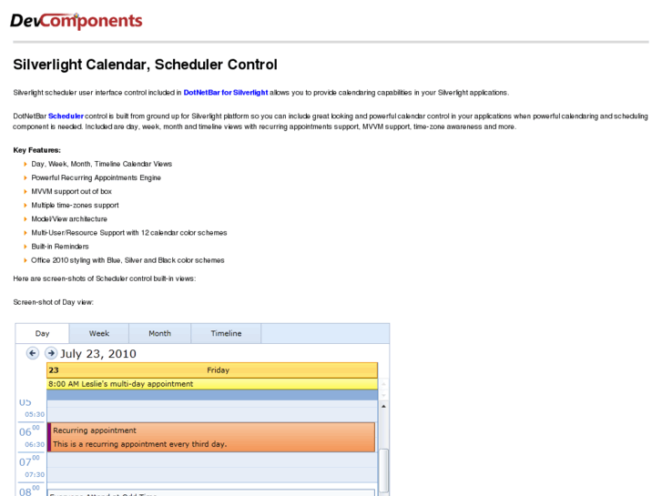 www.silverlightscheduler.net