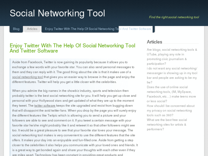 www.social-networking-tool.net