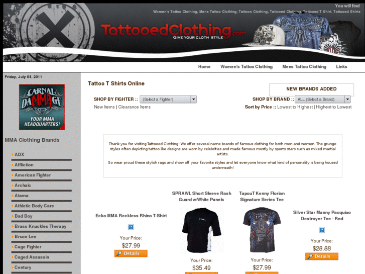 www.tattooedclothing.com