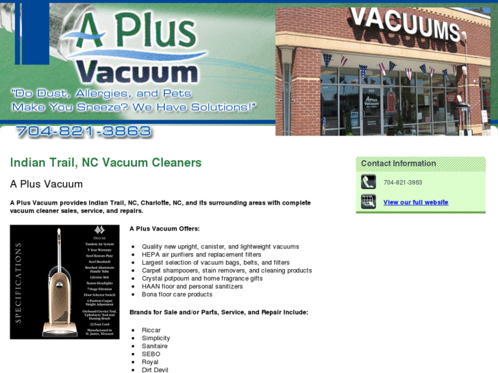 www.vacuumsalessvcerepairofnc.com