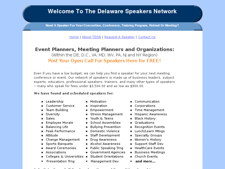 www.delawarespeakersnetwork.com