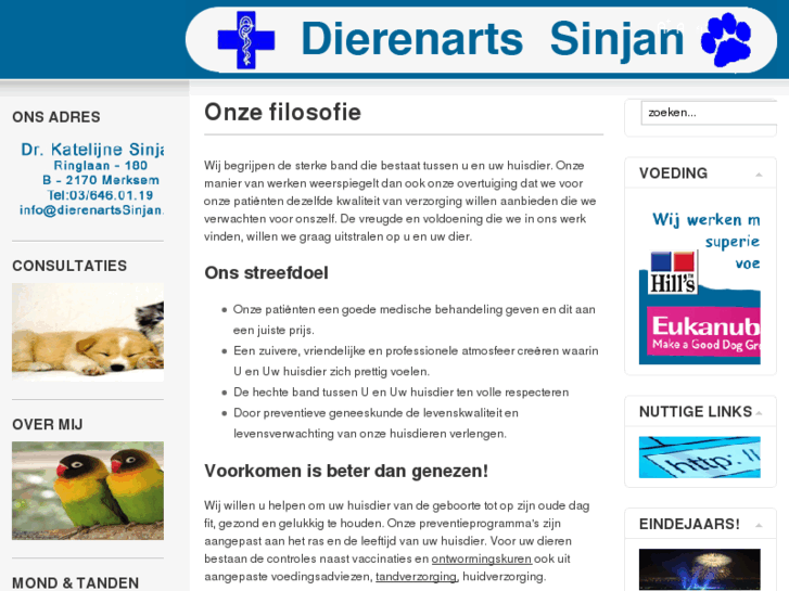 www.dierenartssinjan.be