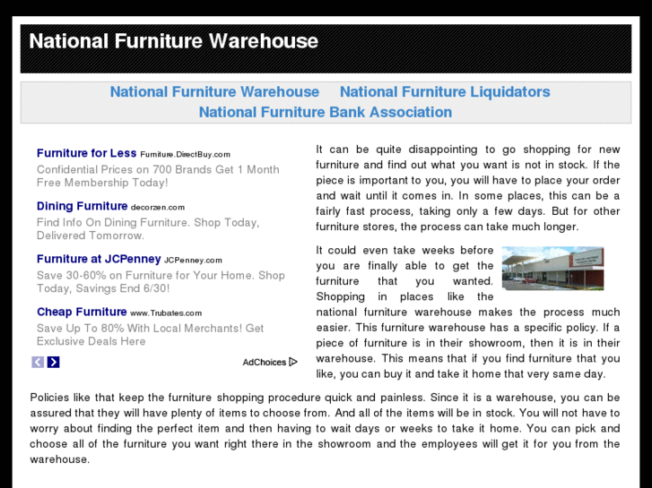 www.nationalfurniturewarehouse.info