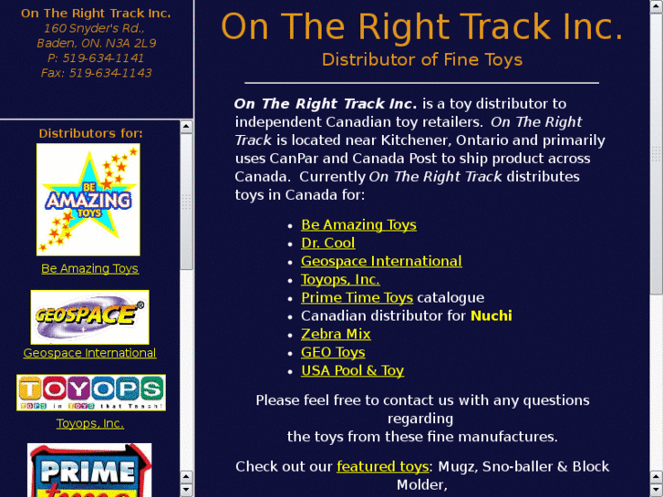 www.ontherighttracktoys.com