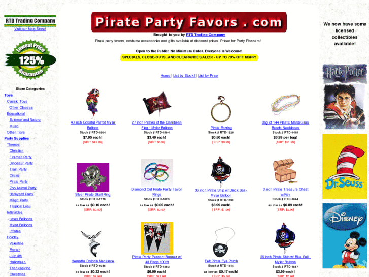 www.piratepartyfavors.com