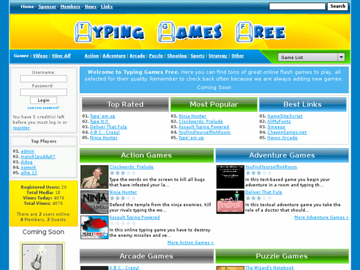 www.typinggamesfree.net