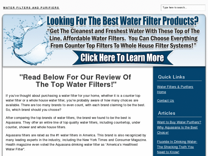 www.waterfiltersandpurifiers.org