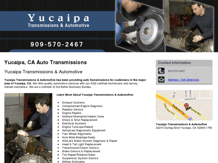 www.yucaipatransmissionsandautomotive.com