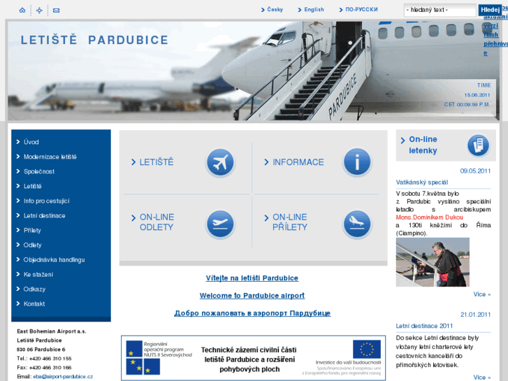 www.airport-pardubice.cz