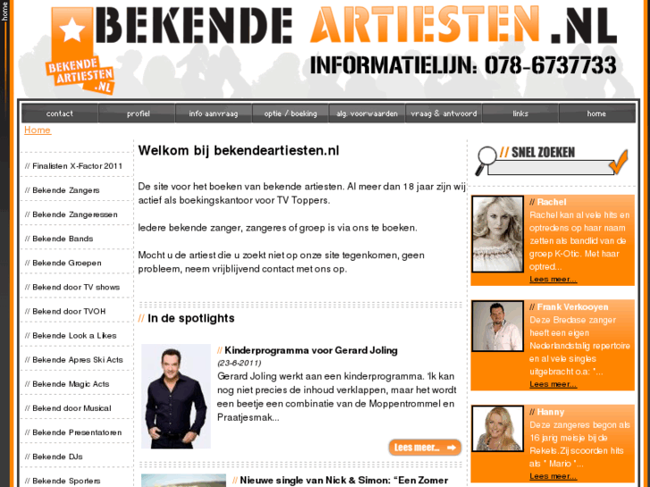 www.bekendeartiesten.nl