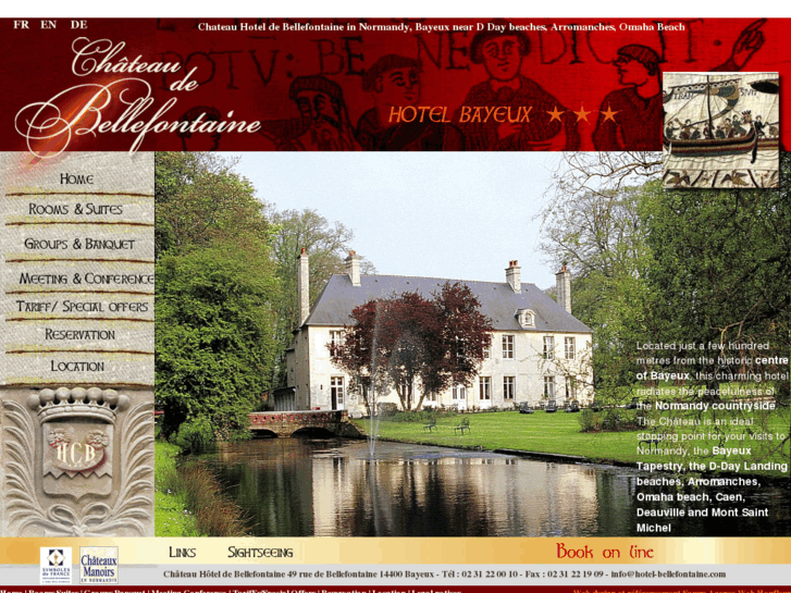 www.chateau-hotel-bayeux.com