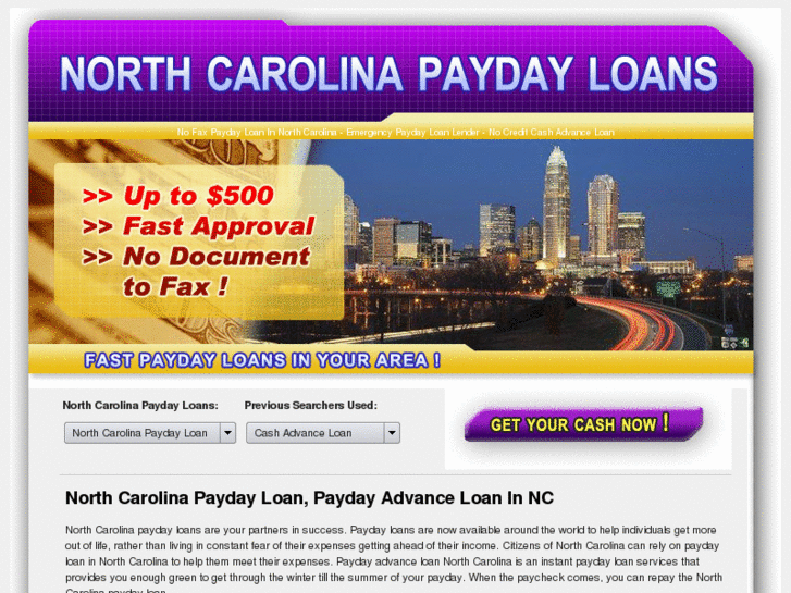 www.northcarolinapaydayloans.com