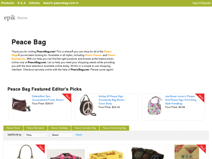 www.peacebag.com