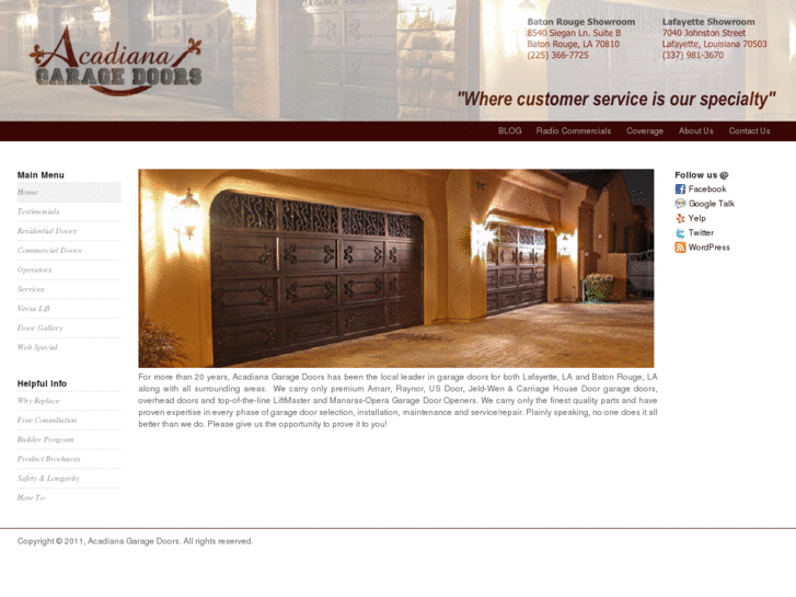 www.acadianagaragedoors.com