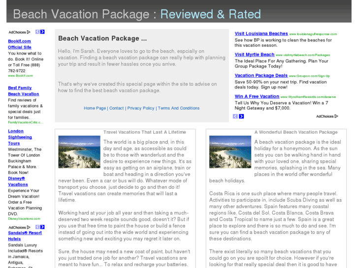 www.beach-vacation-package.com