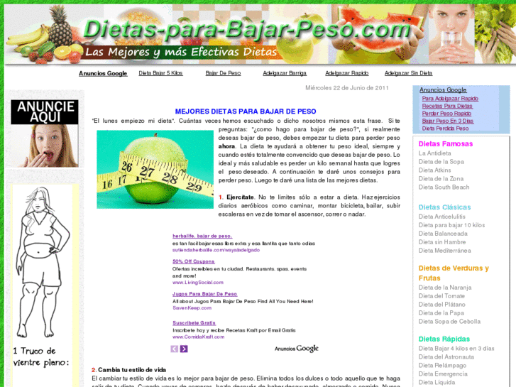 www.dietas-para-bajar-peso.com