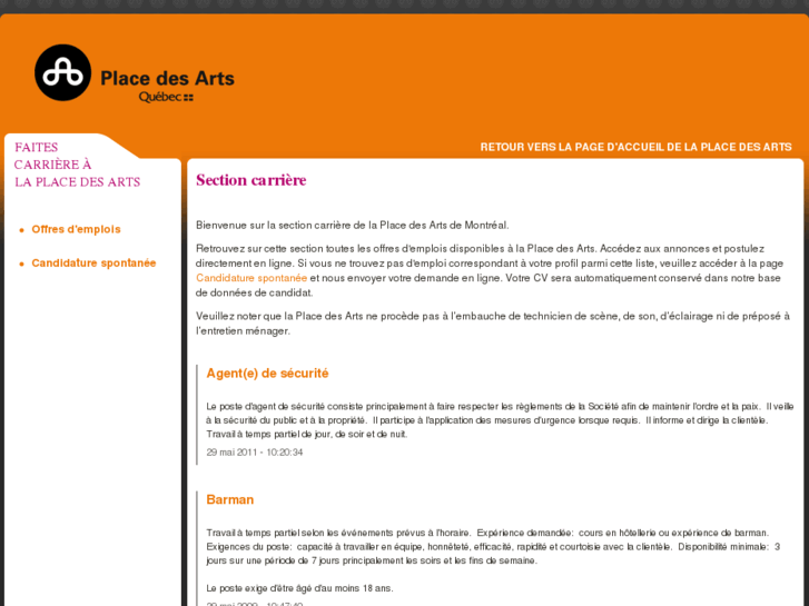 www.placedesarts-emplois.com