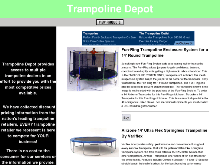 www.trampolinedepot.com