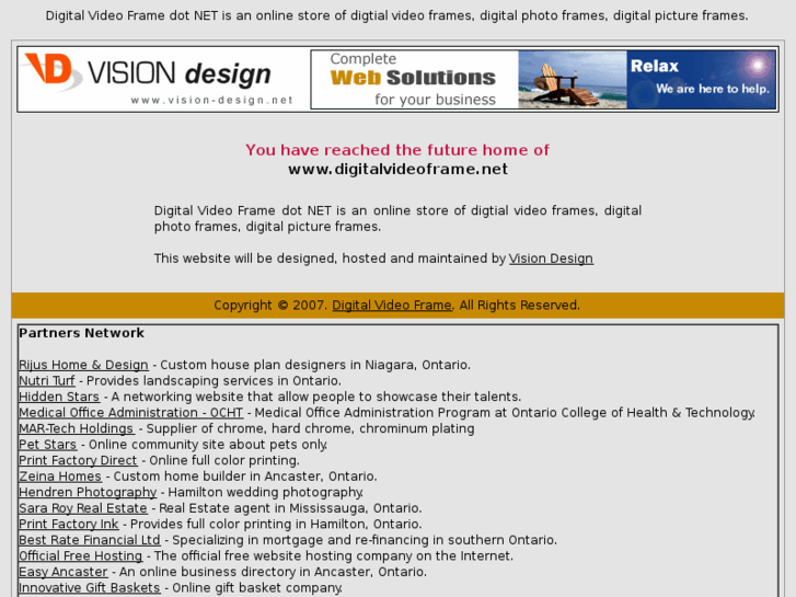 www.digitalvideoframe.net