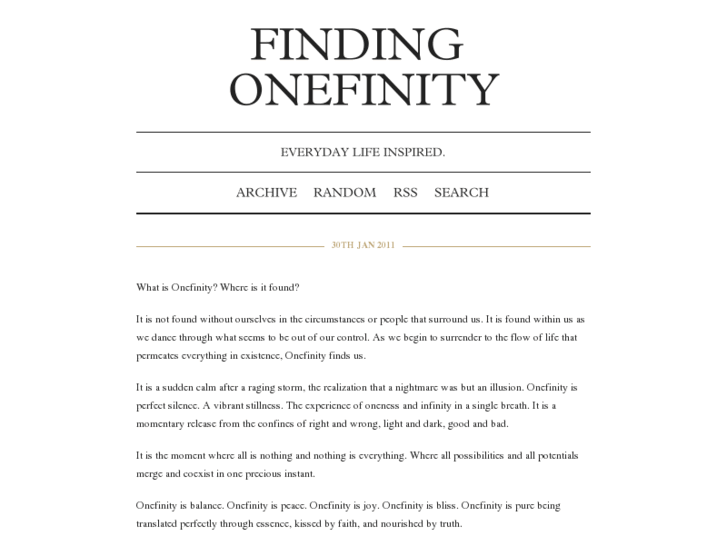 www.findingonefinity.com