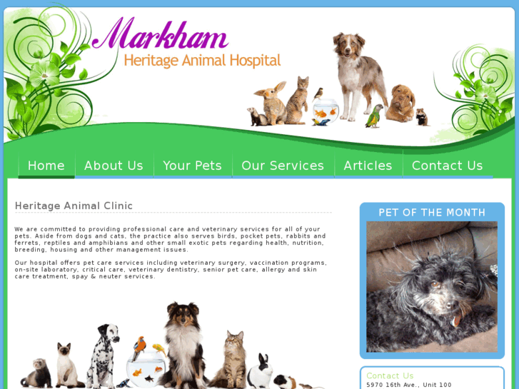 www.markhamheritageanimalclinic.com