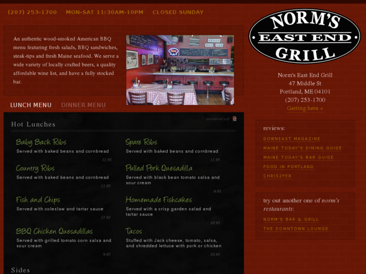 www.normseastendgrill.com