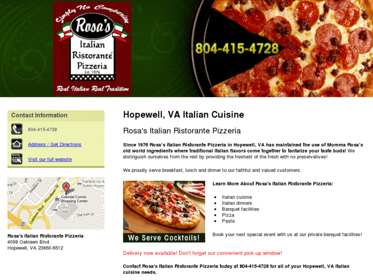 www.pizzarestaurantitalianhopewell.com