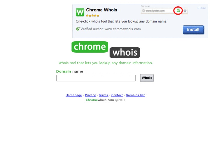 www.chromewhois.com