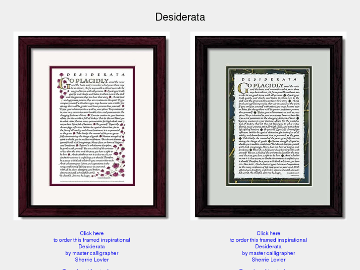 www.desiderata.com