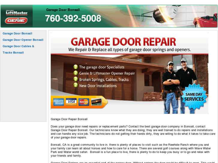 www.garagedoorbonsall.com