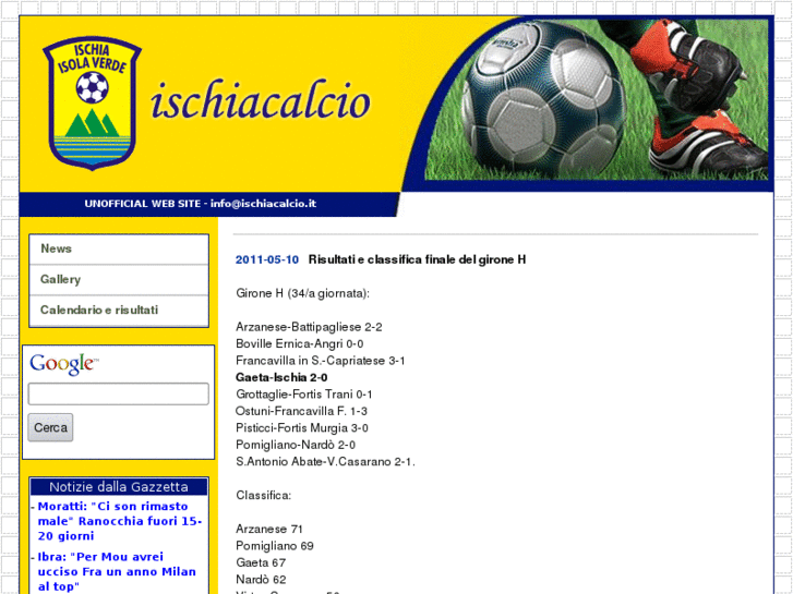 www.ischiacalcio.com