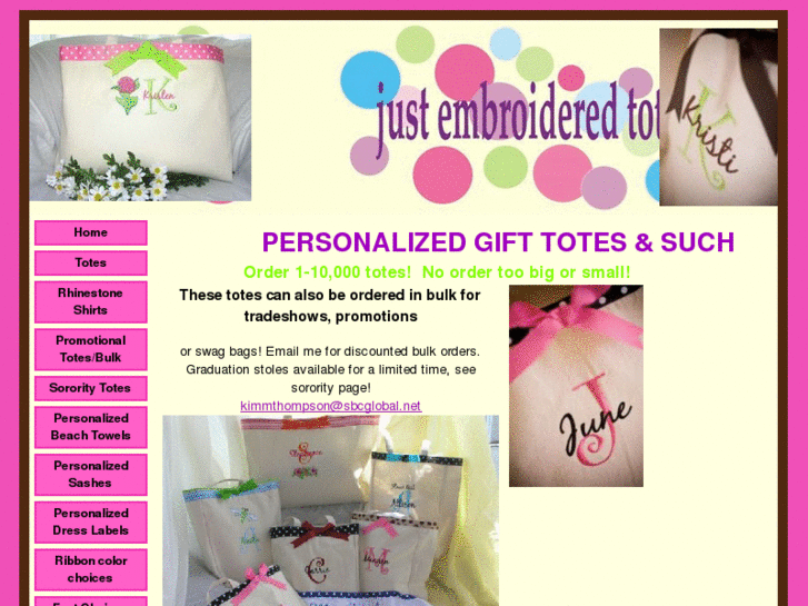 www.justembroideredtotes.com