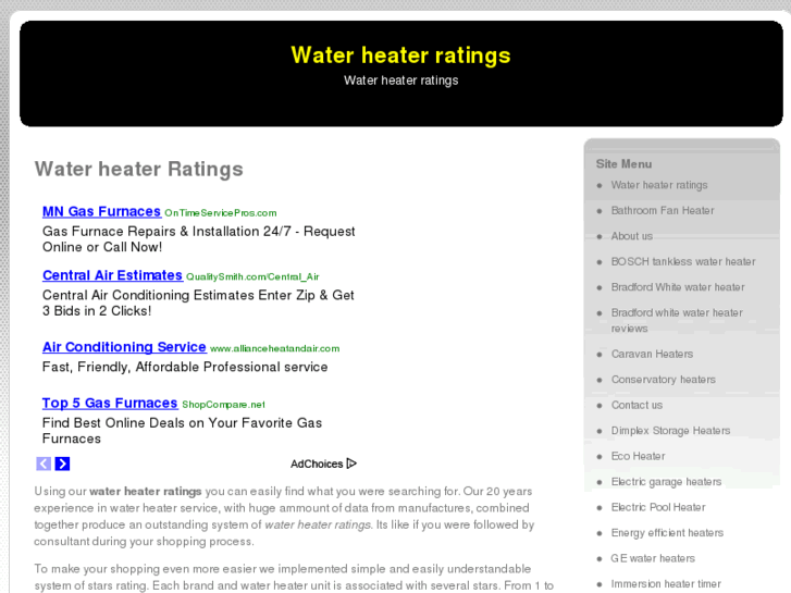 www.waterheaterratings.org