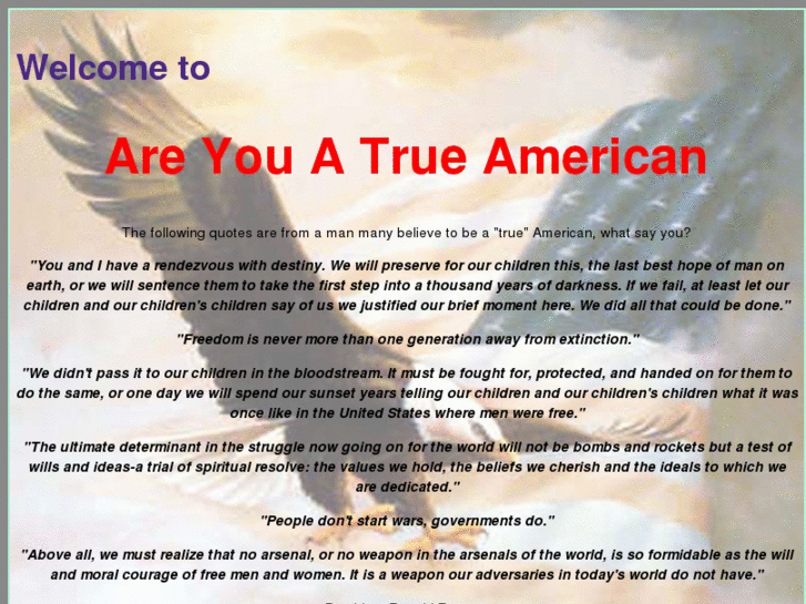 www.areyouatrueamerican.com