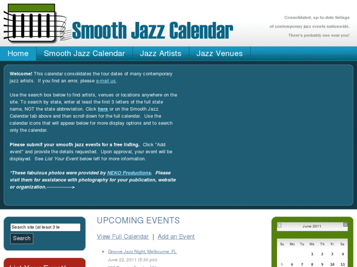 www.smoothjazzcalendar.net