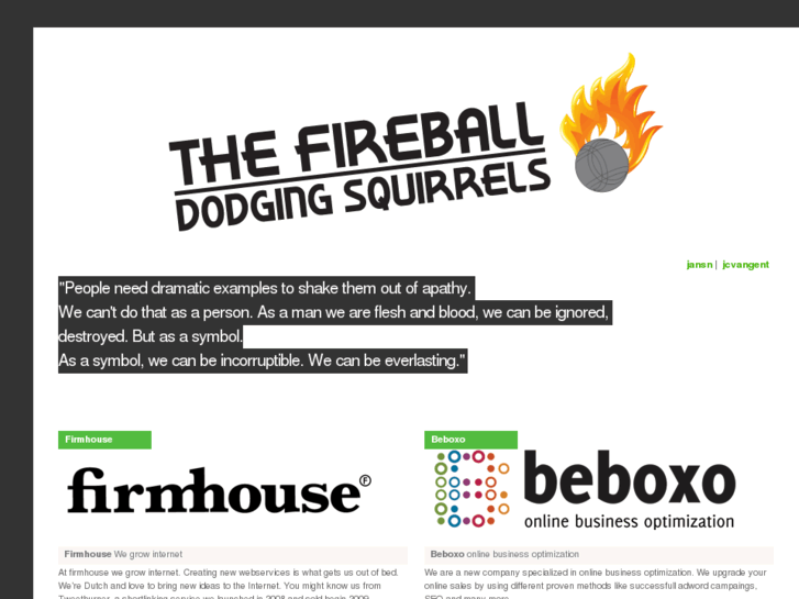 www.fireballdodgingsquirrels.nl